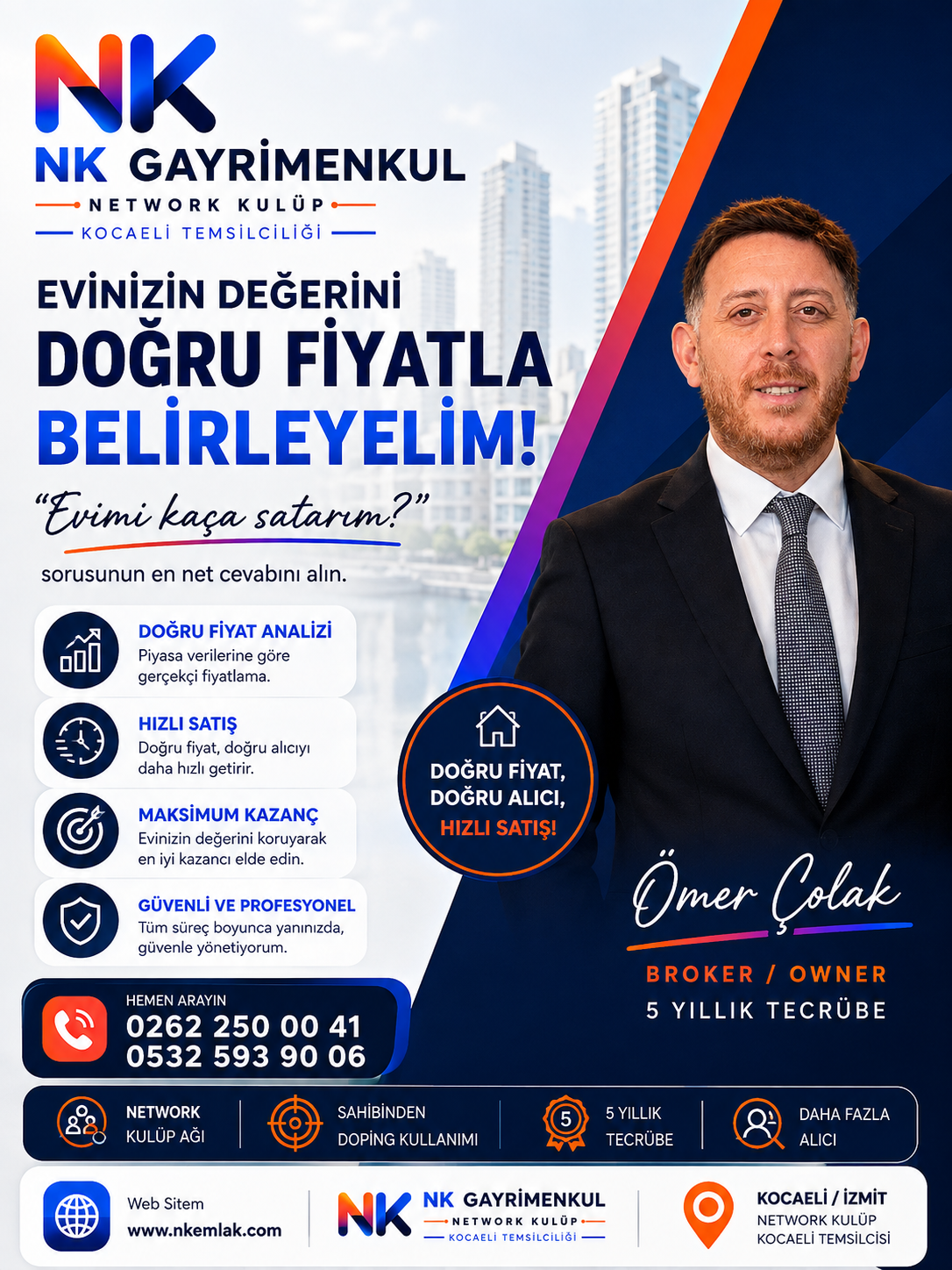 Ömer Çolak — İzmit Kocaeli emlak danışmanı